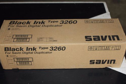 SAVIN Type 3260 Product Code 4568 Black INK Box of 5 For Copier/Duplicator