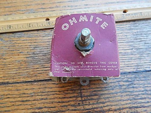 OHMITE NOS Rheostat Potentiometer Series A Model J  #19607 225 Ohm 300V