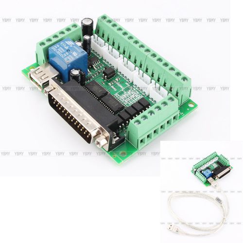 New 5 axis cnc breakout board with optical coupler mach3 fr stepper motor driver for sale
