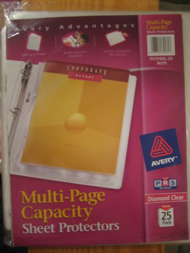 Avery Multi Page Top Loading Sheet Protector - 25 pack  - Letter 8.50&#034;