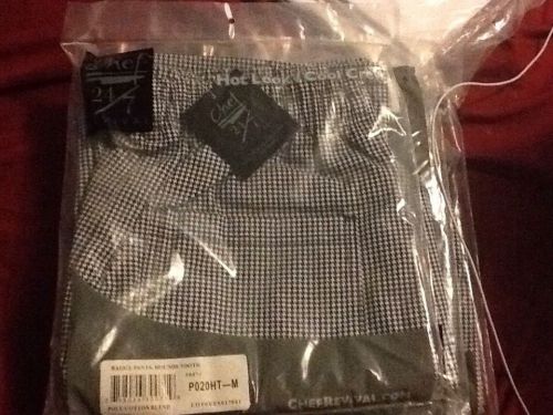 Chef Revival P020HT-M Houndstooth Medium baggy chef pants restaurant kitchen