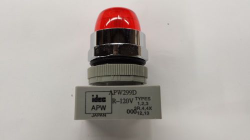 IDEC APW299D, A-120V Panel Mount Indicator Led 22Mm RED 120V