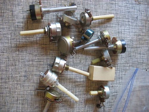 14 potentiometers- mixed lot for sale