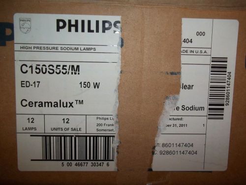 8 - PHILIPS C150S55/M .  CERAMALUX Case of 8 bulbs. Philips# 303479