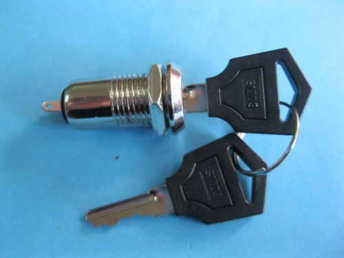 10 pcs key switch on/off lock switch key out at off position 11.5x29.5mm s1203-1 for sale