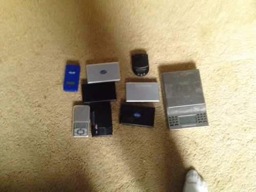 Lot of 8 Digital Mini Scales (Grams) - Untested &amp; AS-IS - WeighMax, AWS