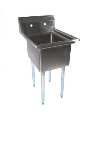 One Compartment Sink Stainless Steel 21&#034;x25 13/16&#034;, 16&#034;x20&#034; bowl BBKS-1-1620-12