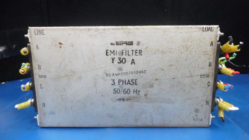 SRE EMI FILTER Y 30 A 30 AMP 250 / 440 VAC 3 Phase 50/60 Hz