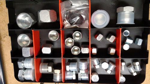Hydraulic fitting cap and plug set. jic/ flat face for sale