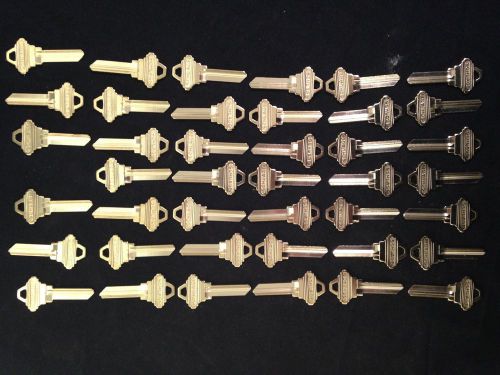 Schlage original &#034;k&#034; keyway, 6 pin key blanks, set of 41 - locksmith for sale