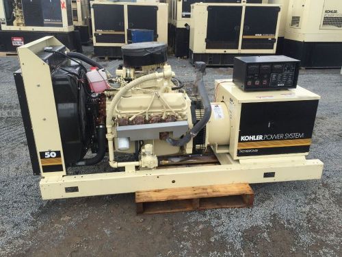1997 kohler 55 kw generator set, only 652 hours!  stationary, tested, clean u... for sale