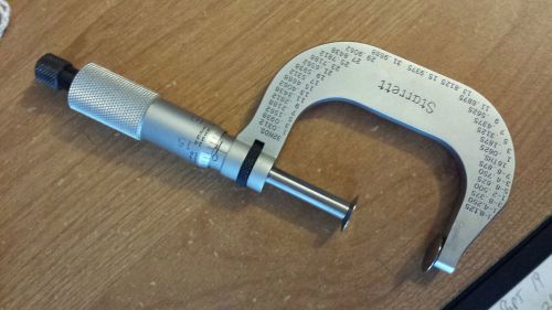Starrett 256 rl-2 disc micrometer 1-2&#034; in ratchet stop lock nut for sale