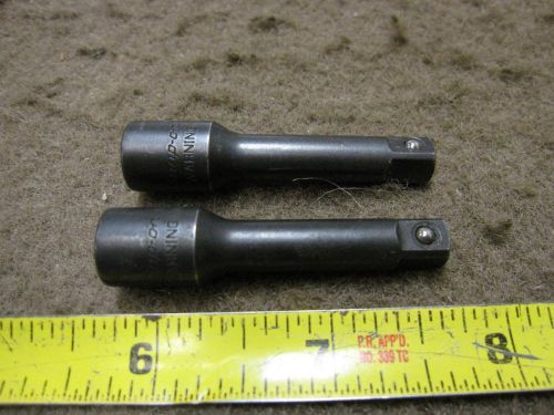 2 PC SNAP ON 1/4&#034; DRIVE 2&#034; EXTENSIONS TMX2 MECHANIC&#039;S TOOLS