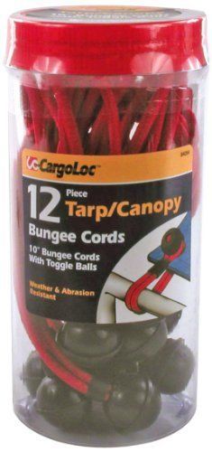 NEW CargoLoc 84094 Tarp Cords  10-Inch  Red