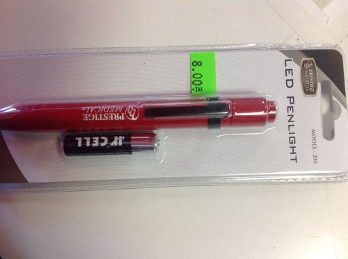 Red pen light led illumination white light battery push button activated new for sale