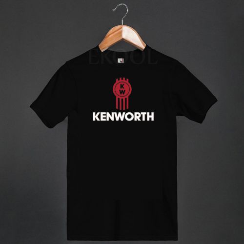 Kenworth american manufacturing heavy-duty class 8 trucks logo black t-shirt for sale