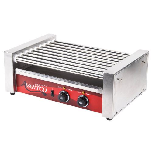 Avantco RG1824 Hot Dog Roller Grill - 9 Rollers - 24 Hot Dog Capacity (120V)