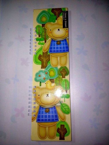 Memo Diary Notebook Cute Multi Color Cartoon Handy Fad Adorable 11.5&#034;