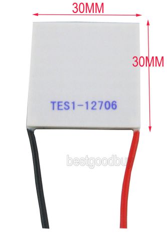 30 * 30 * 3.2mm tes1-12706 60w thermoelectric peltier cooling panel generator for sale