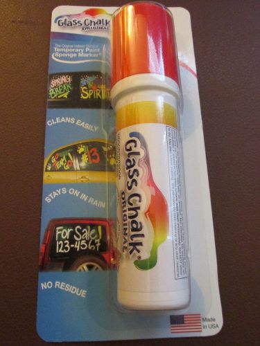 The original glass chalk temp paint markers for glass, 1 marker, blue or red for sale