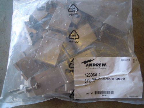 NEW ANDREW COMMSCOPE COMPANY 1 1/4&#034; EW64 SS STANDARD HANGER KIT OF 10