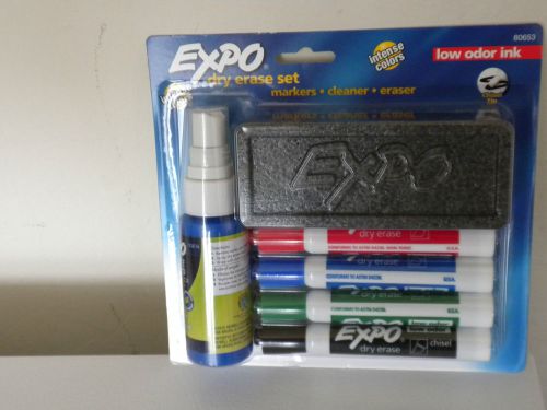 NEW EXPO DRY ERASE SET----ASSORTED COLOR MARKERS----MADE IN THE U.S.A.