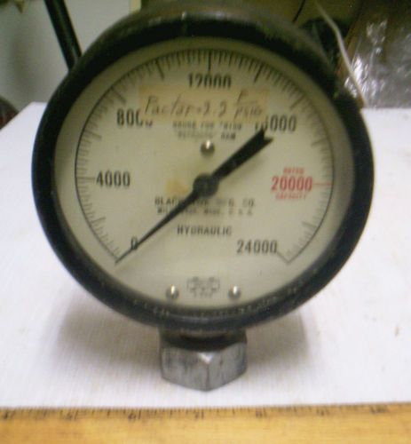 Marshall town mfg. co. - hydraulic gage - range: 0 to 24000 for sale