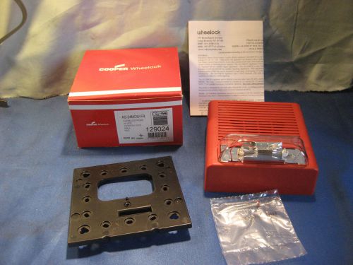 Cooper/Wheelock AS-24MCW-FR,  24VDC Audible Horn with Strobe-New in Box