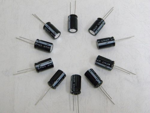 4.7 farad supercapacitor electric double layer x10 pcs long life 100000 cycles for sale