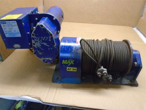 My-te model ac36b winch-hoist lift: 3,000/6,000 lbs. pull: 24,000 lbs. 115v used for sale