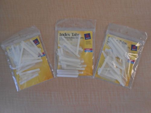 3 PACK Avery Index Tabs with Printable Inserts 1-Inch 25 X 3 Tabs (16221)