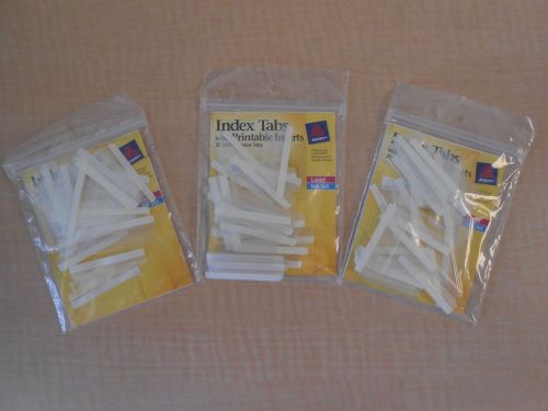 3 PACK Avery Index Tabs with Printable Inserts 1-Inch 25 X 3 Tabs (16221)