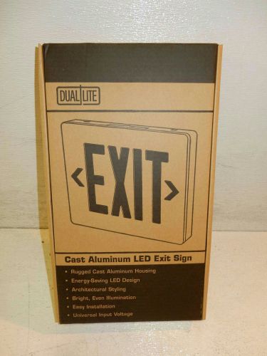 Hubbell Sempra SESRWE Alum Die Cast LED Single Face Exit Sign 120/277V Red