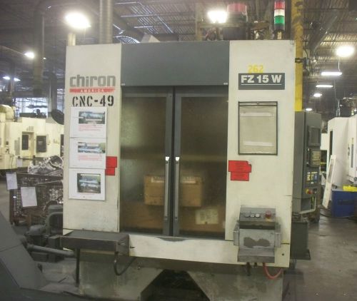 *offer* _ 2001 chiron fz15w vertical machining center fanuc 18im control vmc for sale