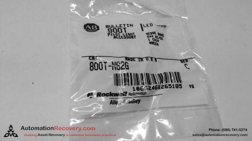 ALLEN BRADLEY 800T-N62G SERIES C LED LAMP PILOT LIGHT ACCESSORY, NEW