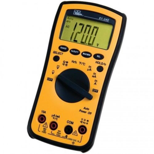 Ideal 61340 Test-Pro Multimeter Measures Capacitance Current Temperature &amp; More