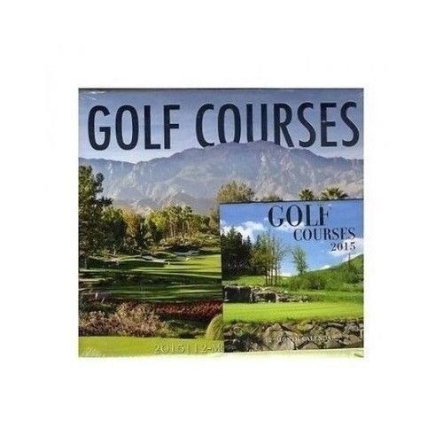 Wall Calendar 2015 Golf Fairway Green Courses Sand Clubs Sport Game Great Gift
