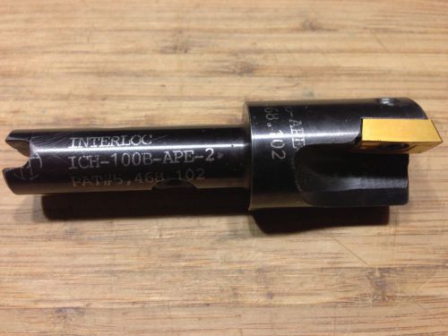 TROYTOOL INTERLOC DRILL W/ INSERTS 1&#034; DIA 1.5&#034; LOC 2 FLUTE .56&#034; SH DIA NEW