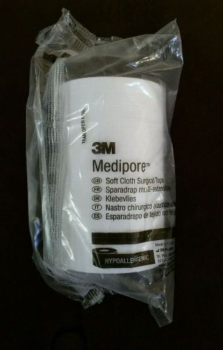 3M Medipore Soft Cloth Surgical Tape. Ref #2964. 1 roll. 4&#034;x10yd.Free shipping.