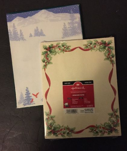 Hallmark Designed Paper 50 Sheet + Bonus Paper - Winter Theme / Christmas