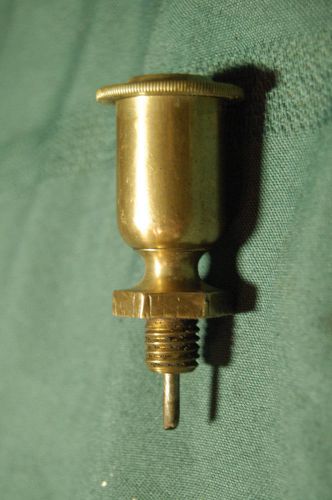 Brass Drip Oiler unmarked Hit Miss Engine Live Steam Antique 2.5&#034; tall