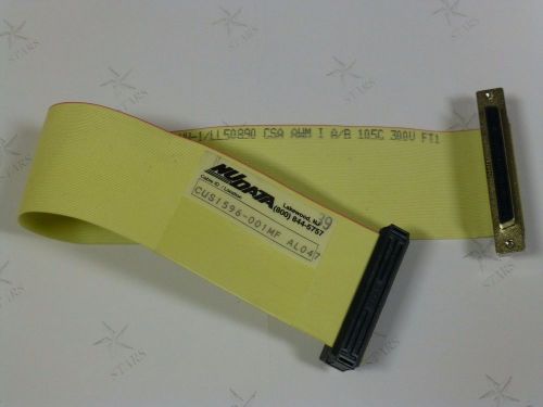 NuData 68pin Ribbon Cable, 0.050 series D-type SCSI connectors M/F, 1ft