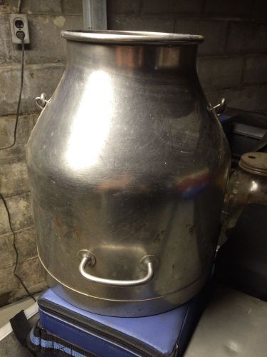 6-7 gallon DELAVAL stainless steel milker bucket pail goat farm dairy organic