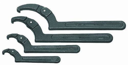 New williams 474b adjustable hook spanner wrench  6-1/8 to 8-3/4-inch for sale