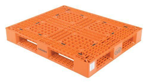 Vestil plp2-4840-orange polyethylene pallet with 4 way entry  6600 lbs capacity for sale
