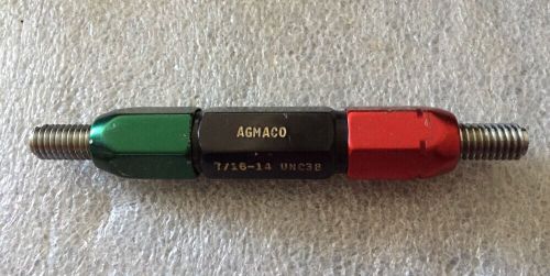 AGMACO 7/16-14 UNC- 3B Thread Plug Gage