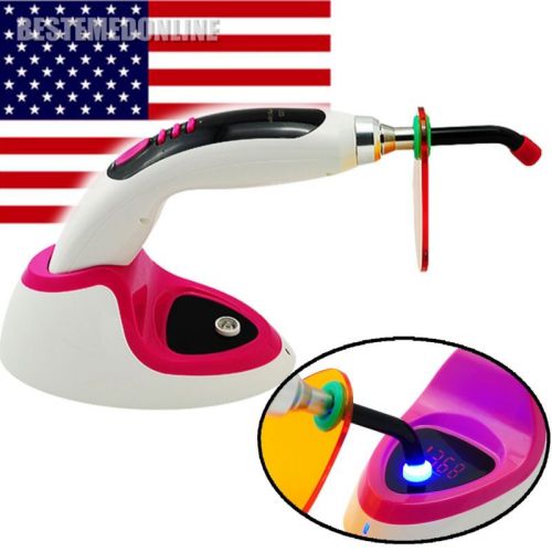 CE FDA 5W Dental LED Curing Light Lamp Wireless Cordless 1400MW with Radiometer