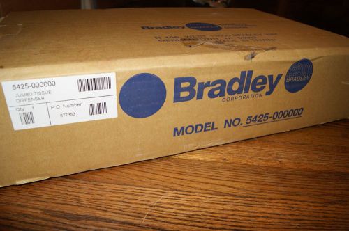 Bradley jumbo toilet paper tissue roll dispenser model 5425 for sale