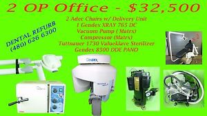 2 OP Dental Office For Sale! Includes Pano, Chairs, Autoclave and MORE L@@K!