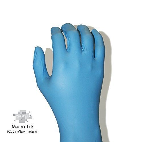 Valutek Multi-Task &#034;Arizona Blue&#034; Disposable, Nitrile Powder Free Cleanroom